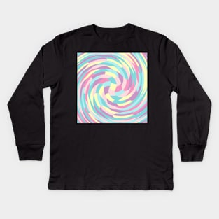 Twirl Of Pastel Colors Kids Long Sleeve T-Shirt